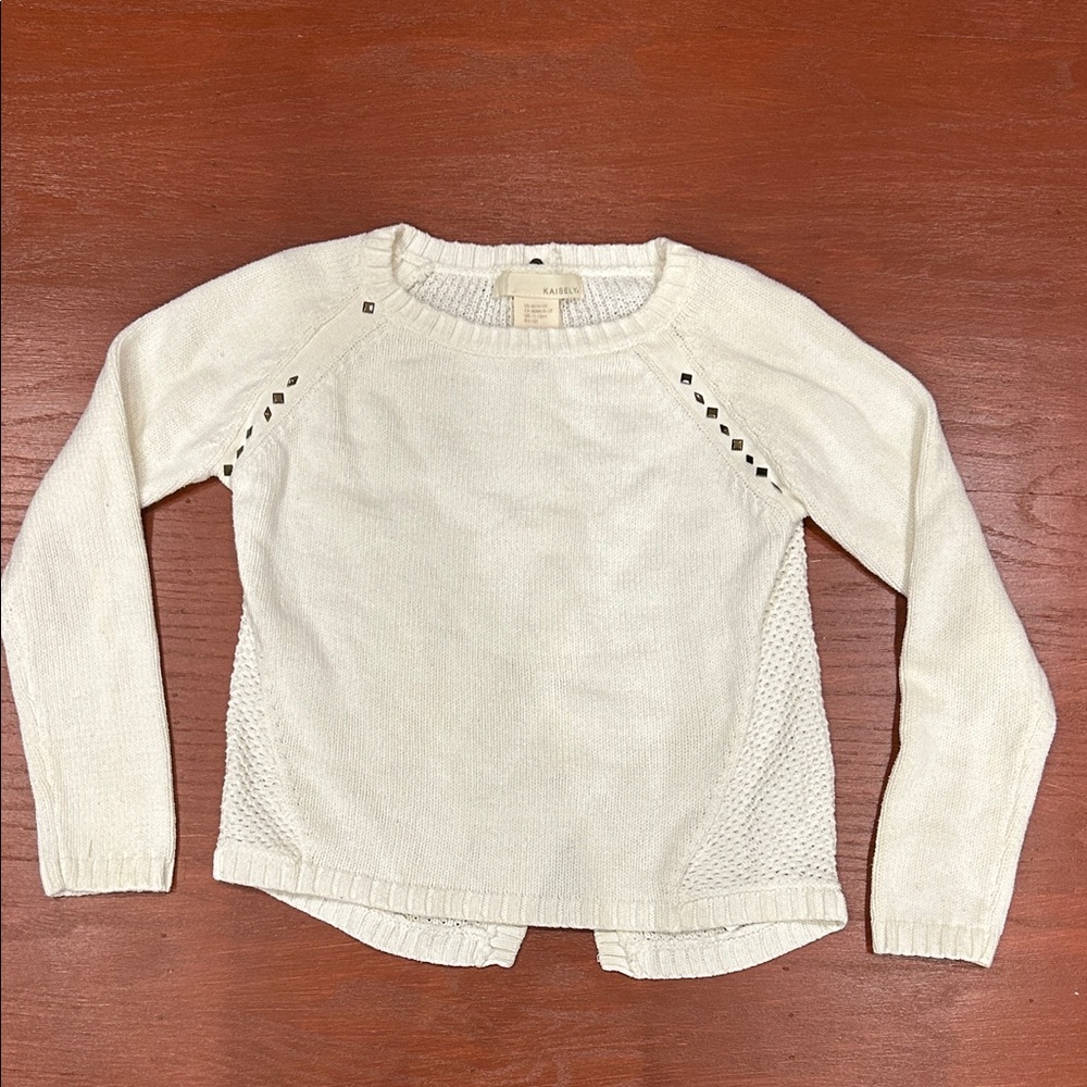 Kaisely Ivory Knit Pullover